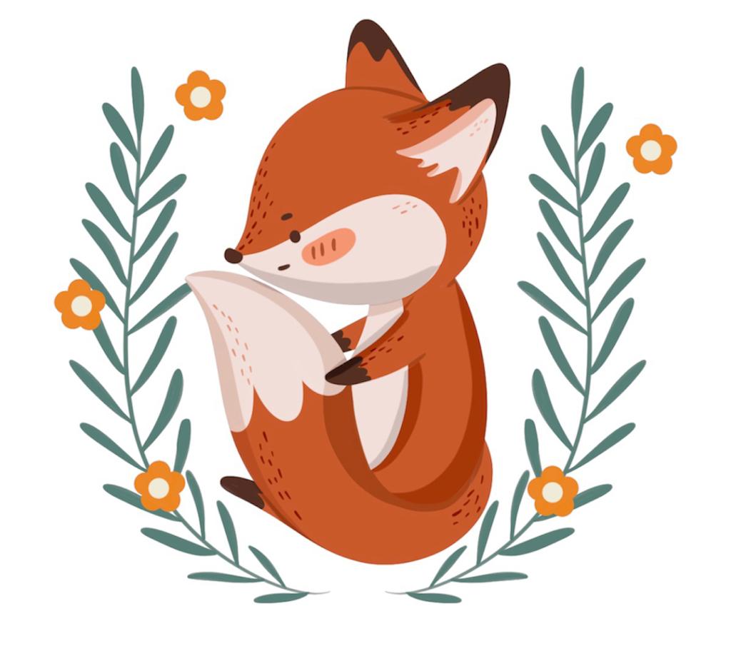 Couverts personnalisés Petit renard