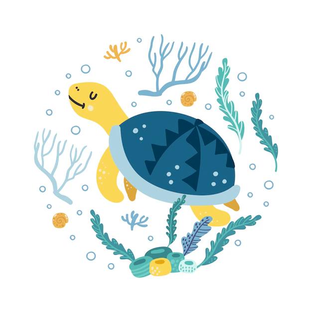 Couverts personnalisés Tortue